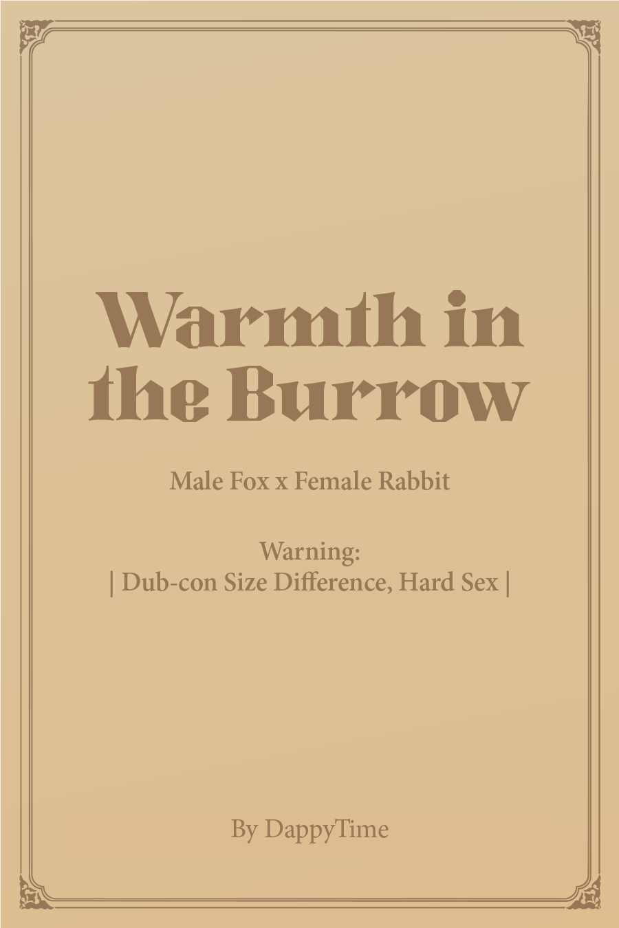 Warmth in the Burrow (Fox x Rabbit)